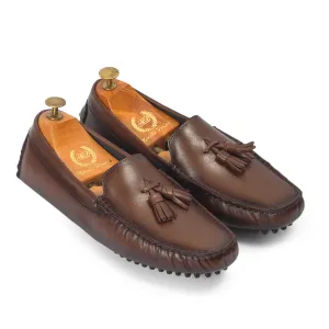 Gommino Leather Tassel Loafers (Brown Burnish) Gommino Leather Tassel Loafers (Brown Burnish)