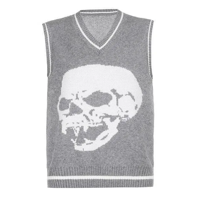 Skull Print Sweater