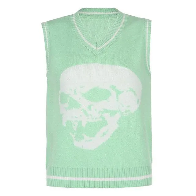 Skull Print Sweater