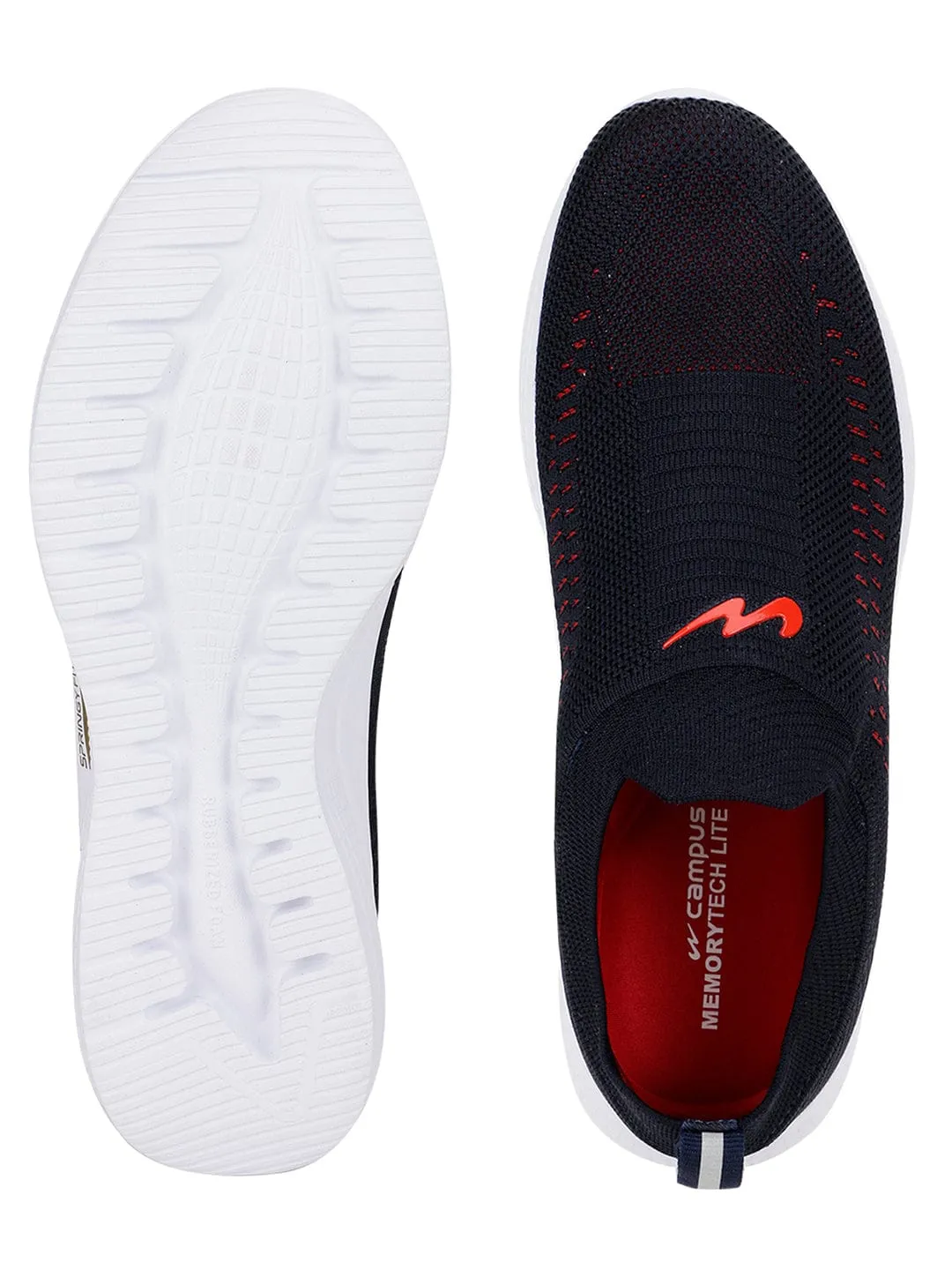 VAYU Black Men's Walking Shoes