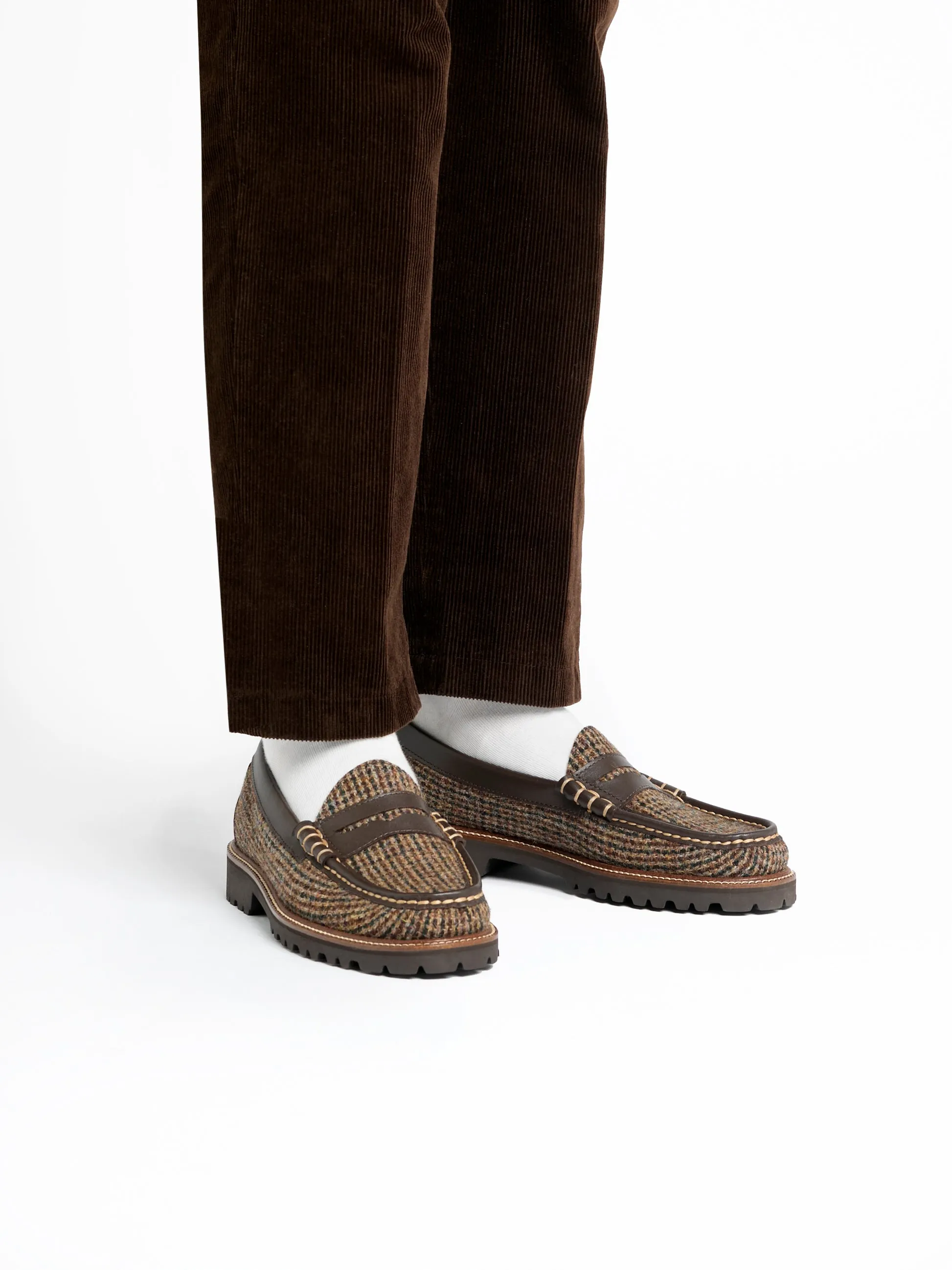 Weejuns Larson Harris Tweed Lug Loafers